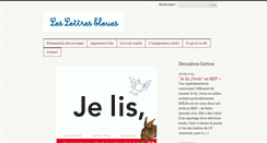 Desktop Screenshot of leslettresbleues.fr